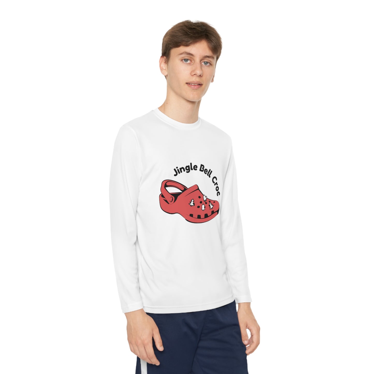 Jingle Bell Crocks-Youth Long Sleeve Competitor Tee