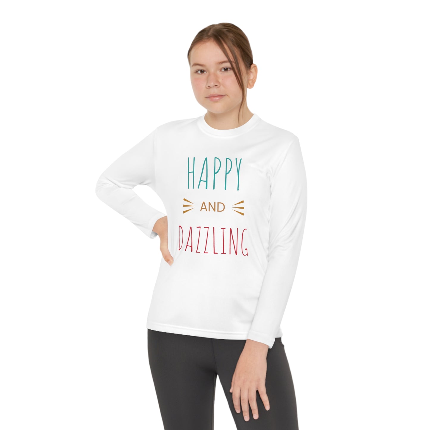 Happy and Dazzling-Youth Long Sleeve Competitor Tee