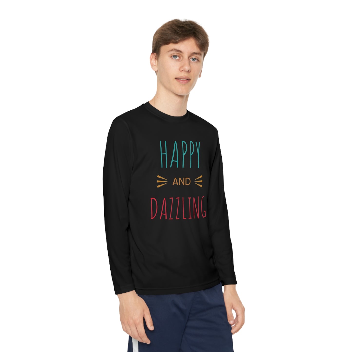 Happy and Dazzling-Youth Long Sleeve Competitor Tee