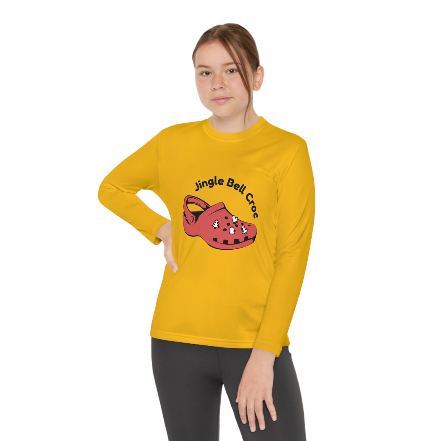 Jingle Bell Crocks-Youth Long Sleeve Competitor Tee