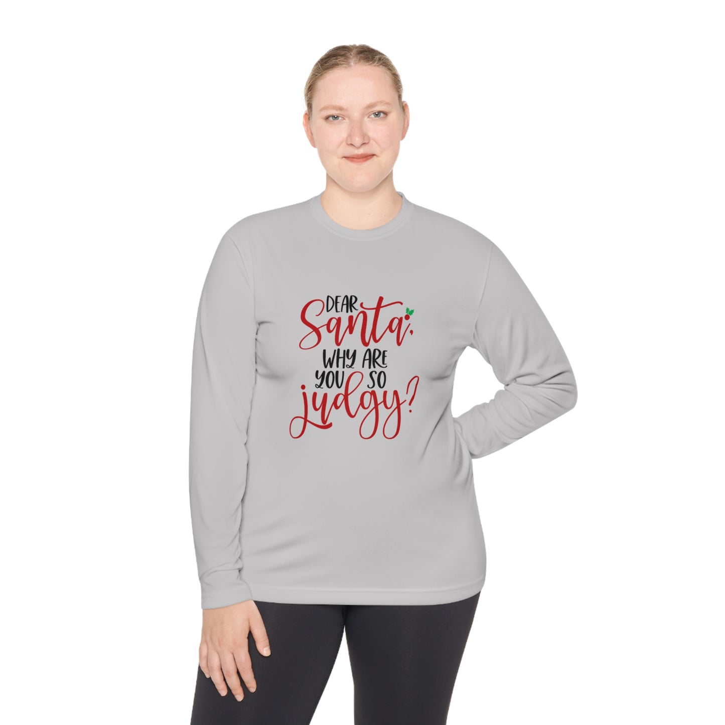 Judgy Santa- Unisex Lightweight Long Sleeve Tee