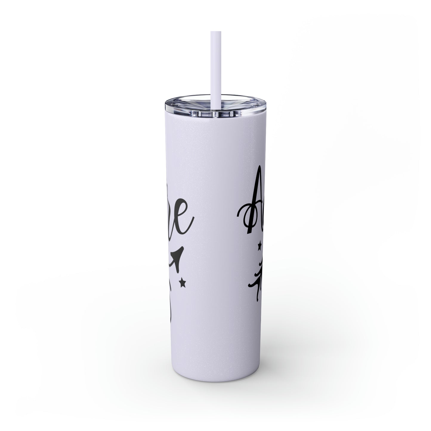 Adventure Awaits- Skinny Tumbler with Straw, 20oz