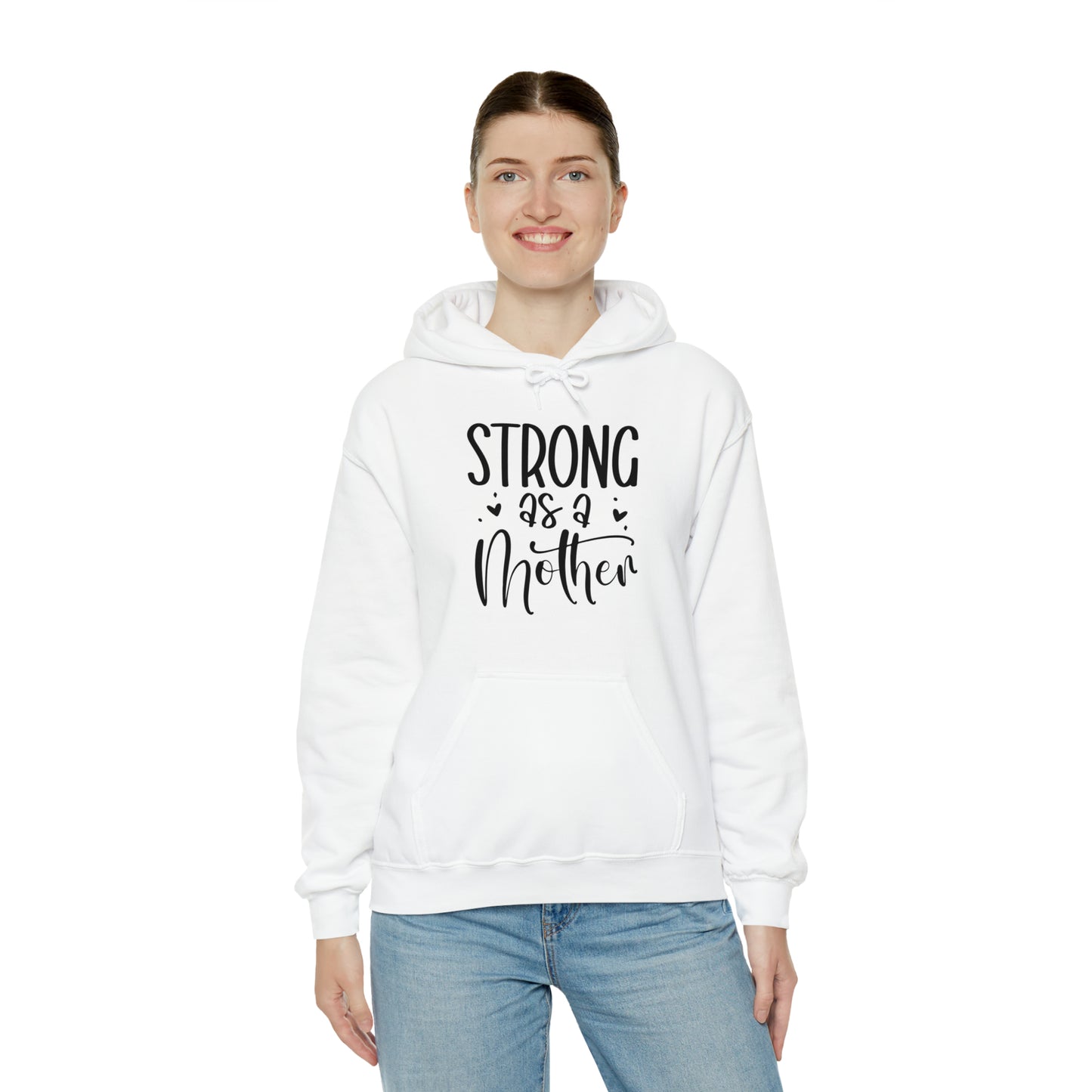 Strong as a mother- Unisex Heavy Blend™ Hooded Sweatshirt