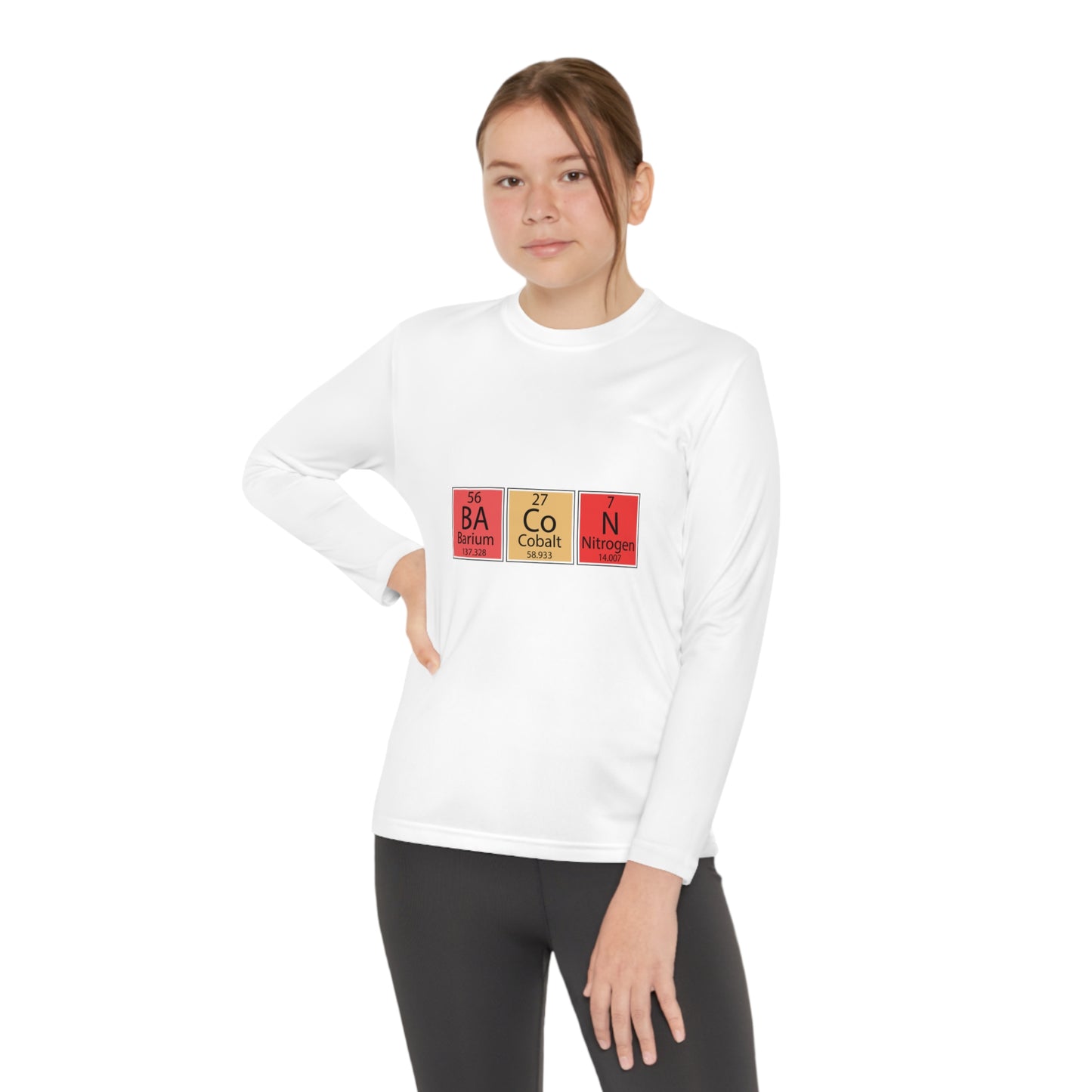 Bacon-Youth Long Sleeve Competitor Tee