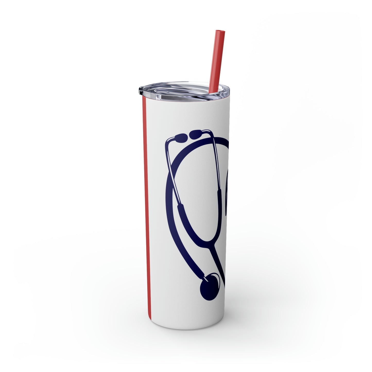 Hero-Skinny Tumbler with Straw, 20oz