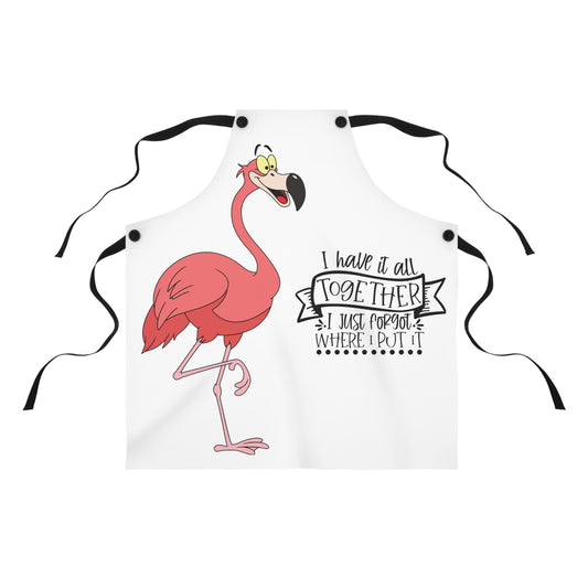 I have it all together flamingo -Apron (AOP)