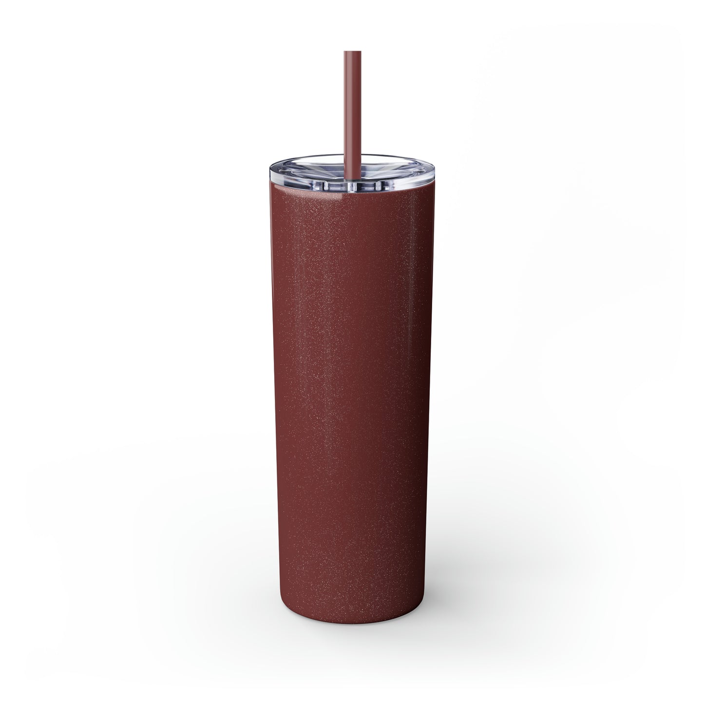 At the beach, every hour is happy hour-Skinny Tumbler with Straw, 20oz