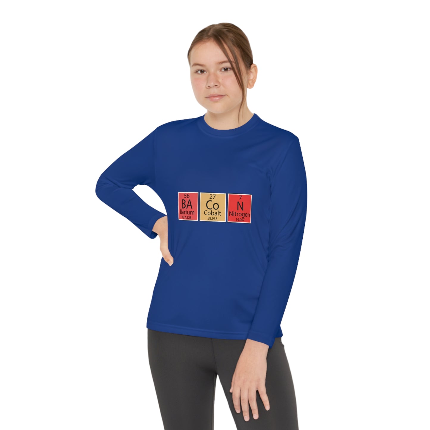 Bacon-Youth Long Sleeve Competitor Tee