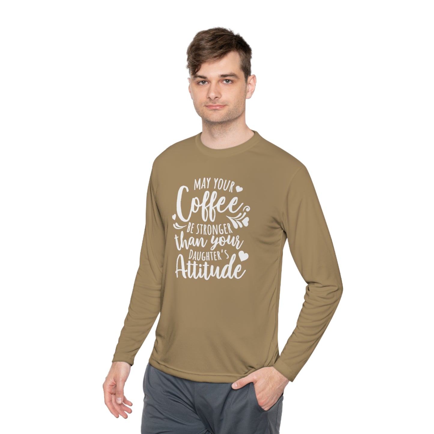 May your coffee be stronger - Unisex Lightweight Long Sleeve Tee