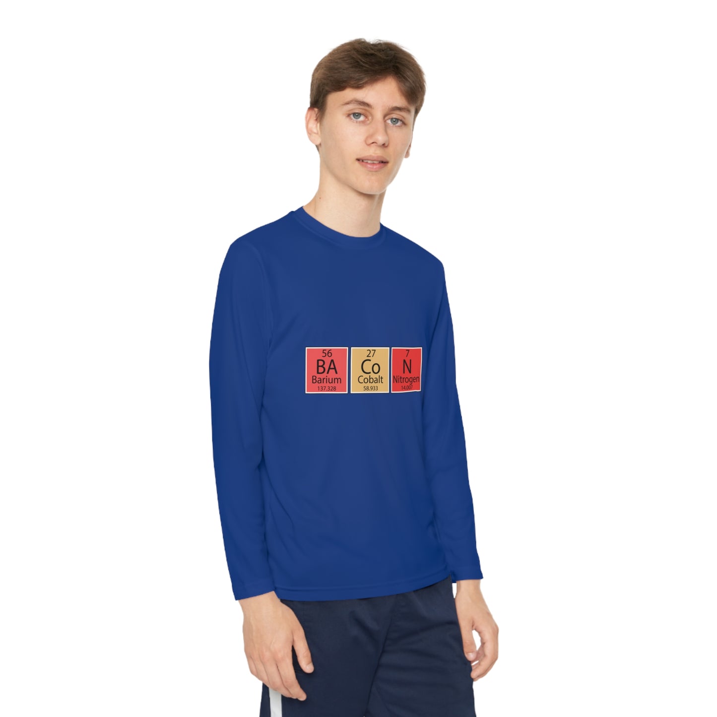 Bacon-Youth Long Sleeve Competitor Tee