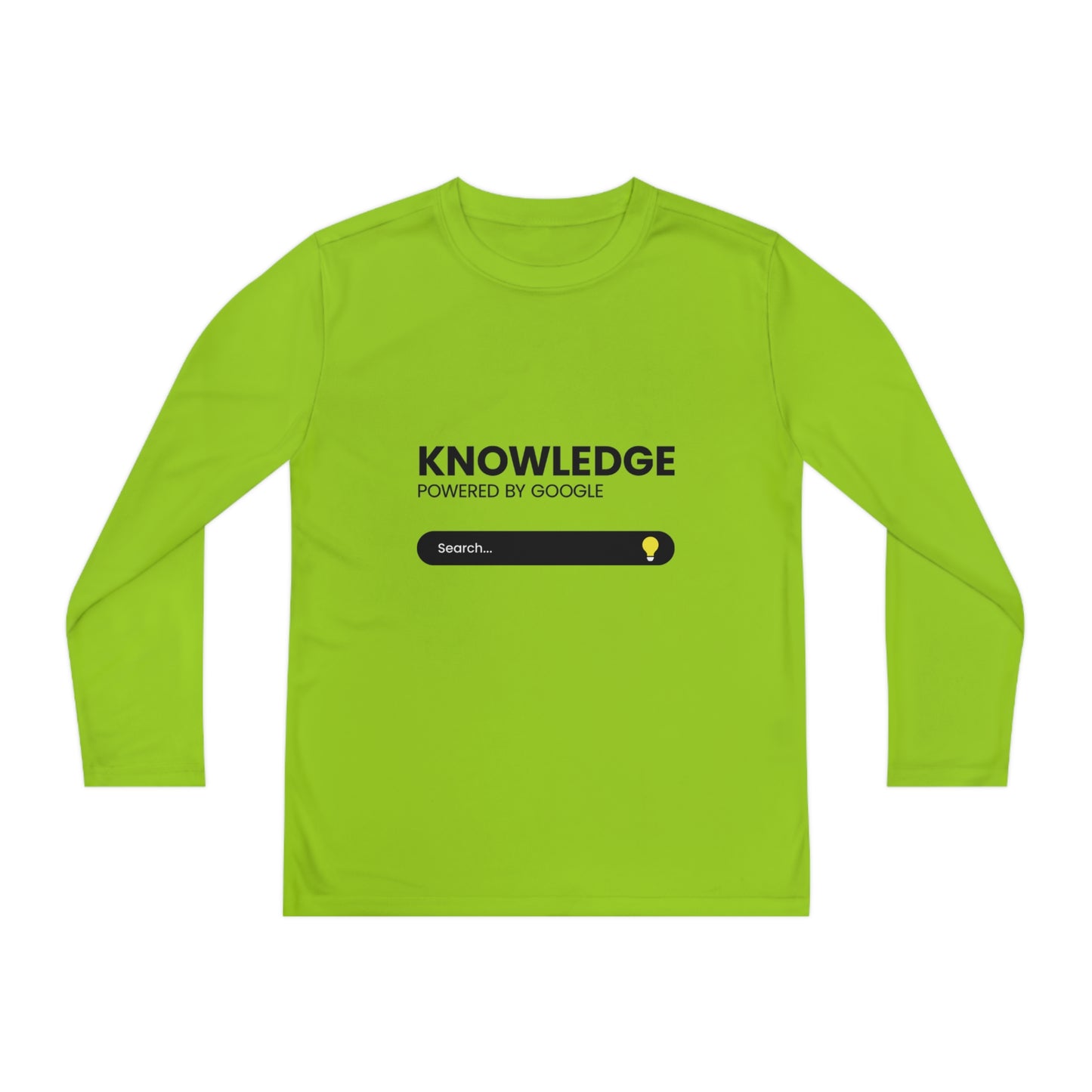 Powered by Google-Youth Long Sleeve Competitor Tee