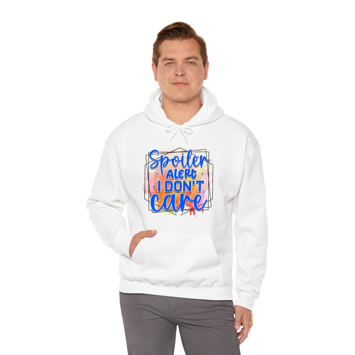 I DON'T CARE- Unisex Heavy Blend™ Hooded Sweatshirt