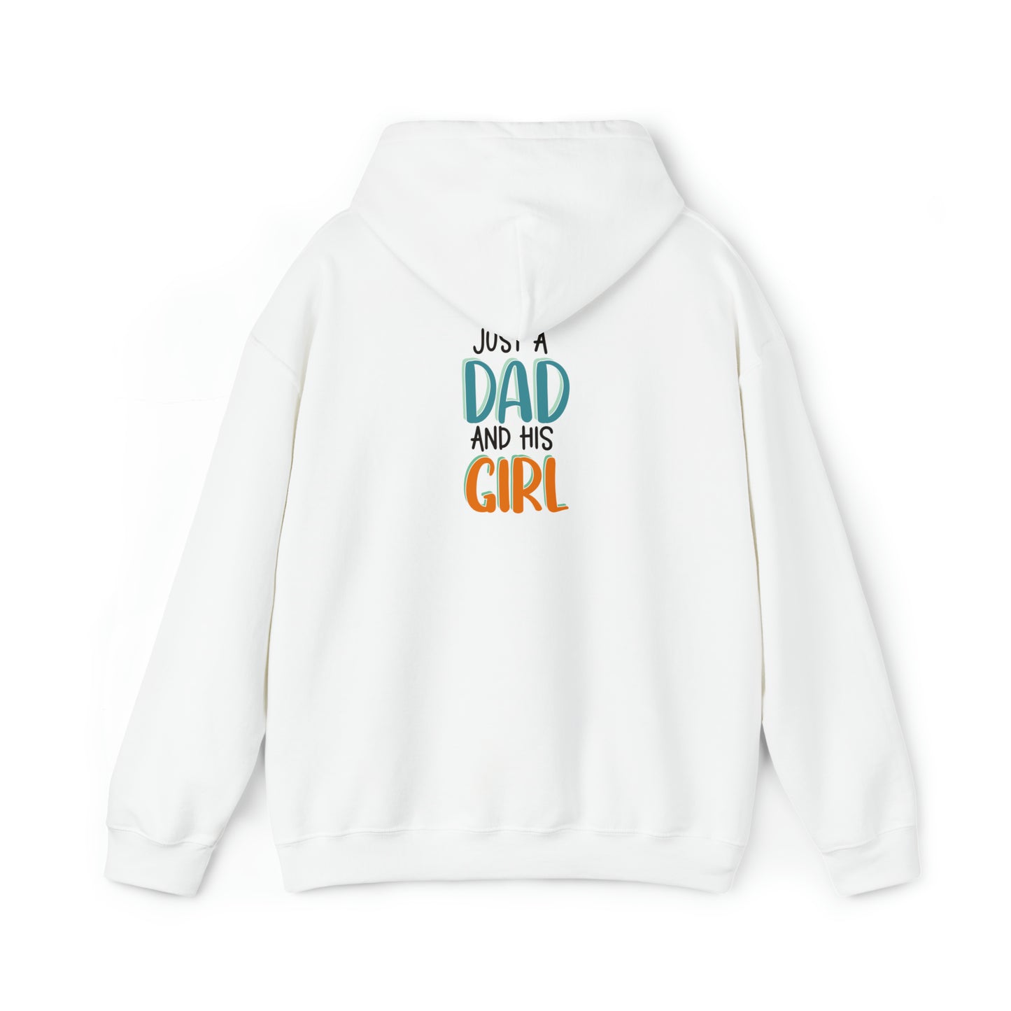 Just a dad and his girl- Unisex Heavy Blend™ Hooded Sweatshirt