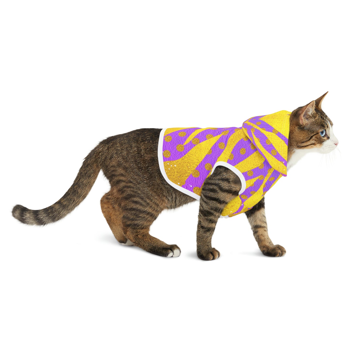 Purple and  Gold- Pet Hoodie