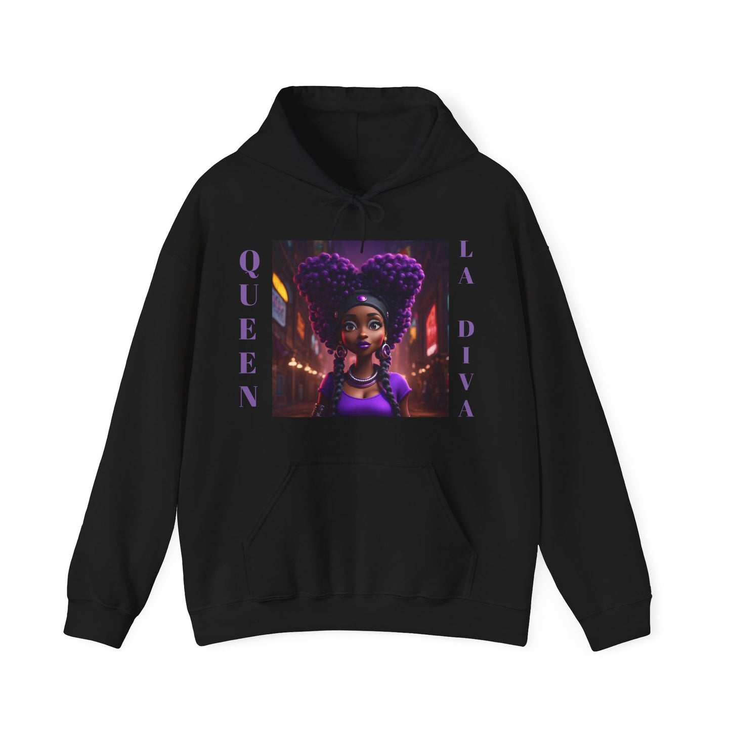 Purplelock.Queen _Unisex Heavy Blend™ Hooded Sweatshirt