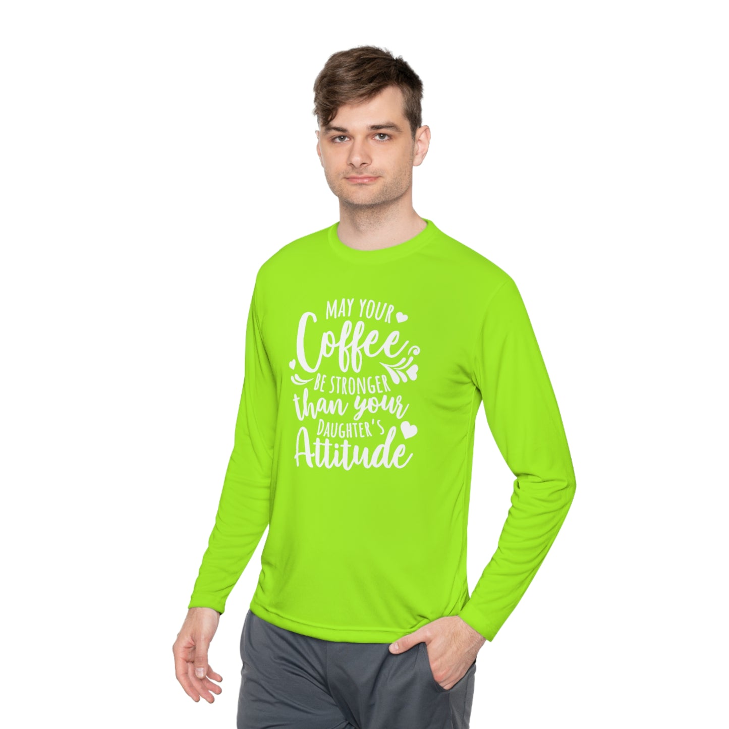 May your coffee be stronger - Unisex Lightweight Long Sleeve Tee