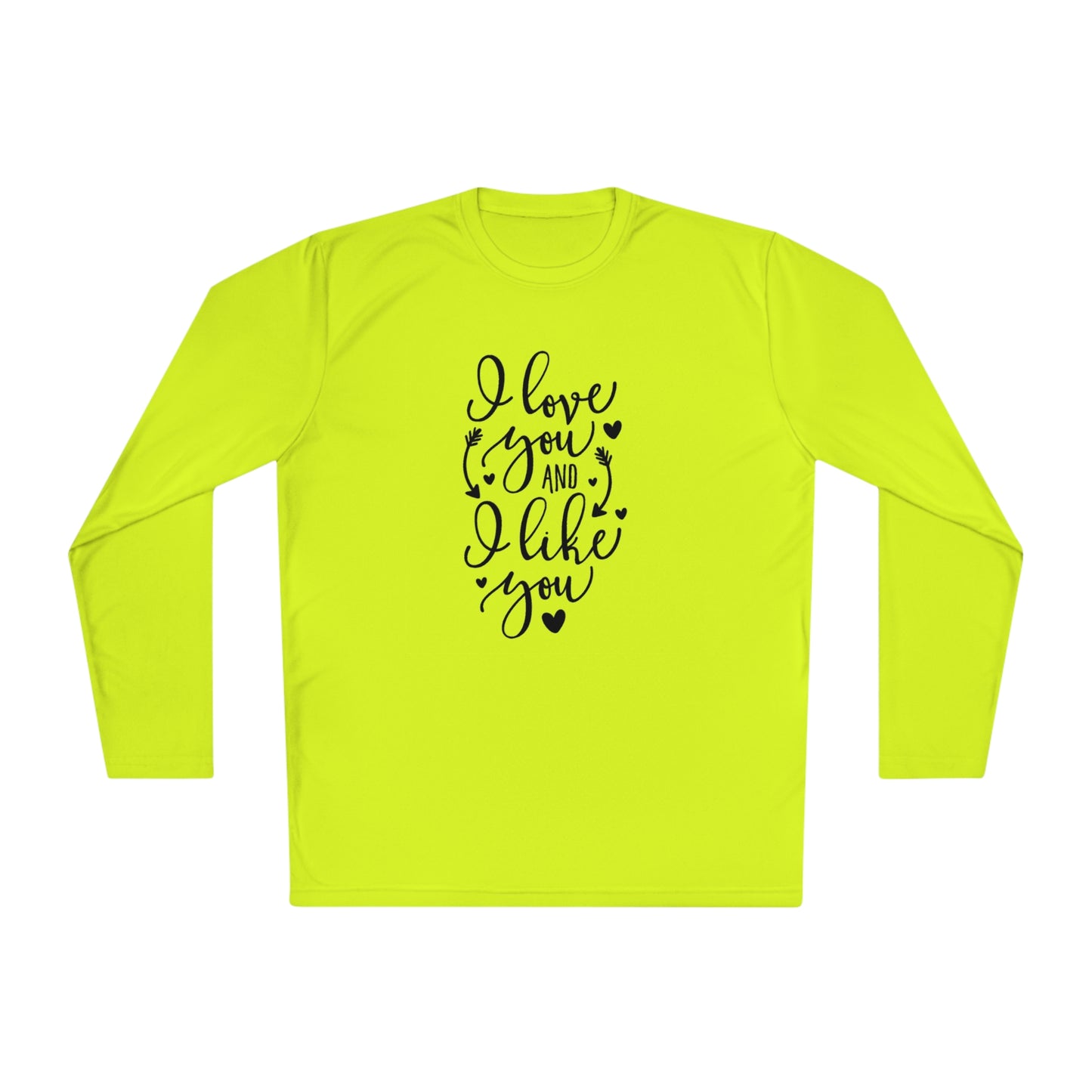 I love you and I like you - Unisex Lightweight Long Sleeve Tee