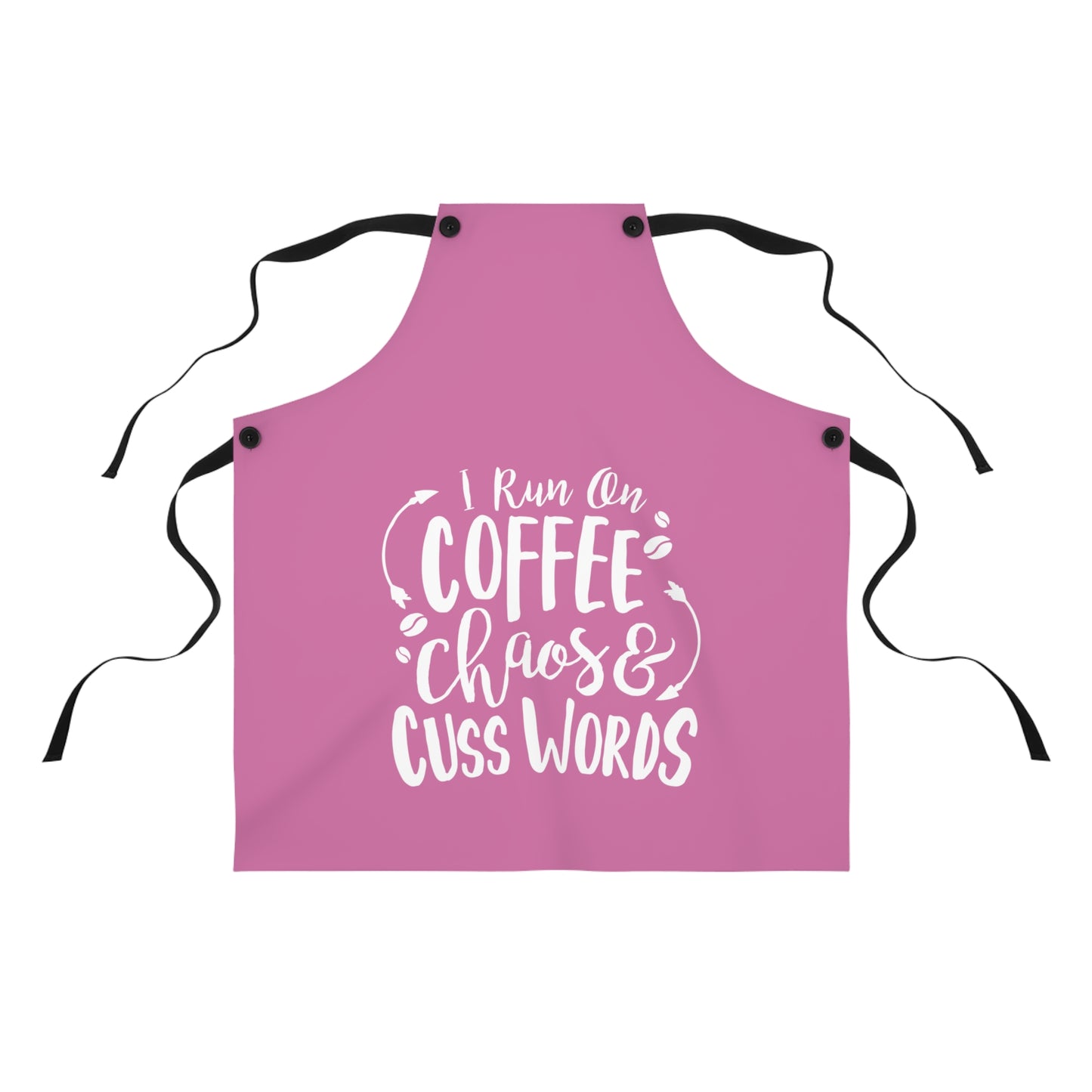 I run off coffee chaos and cuss words- Apron (AOP)