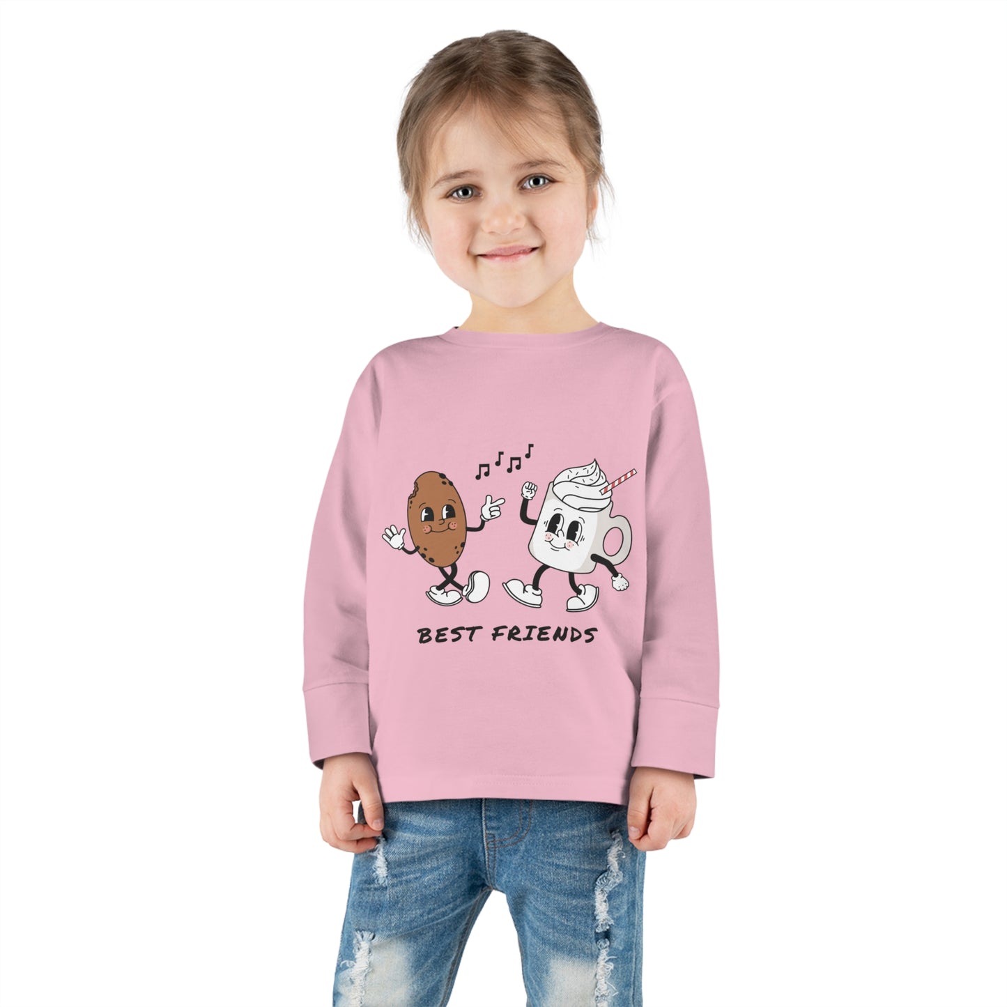 Milk and Cookies- Toddler Long Sleeve Tee