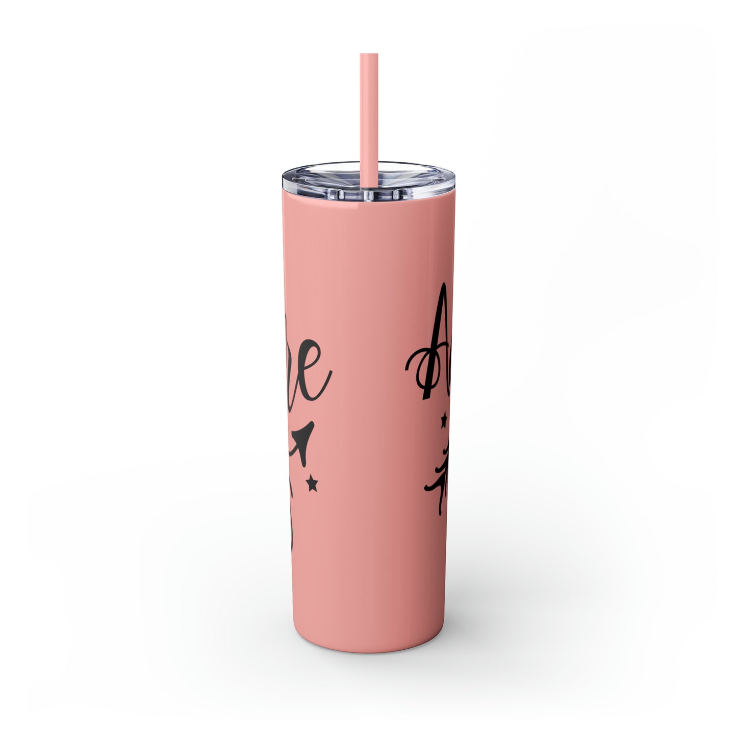 Adventure Awaits- Skinny Tumbler with Straw, 20oz