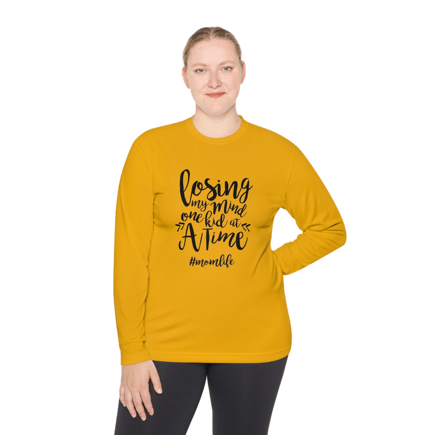 Losing my mind, one kid at a time- Unisex Lightweight Long Sleeve Tee