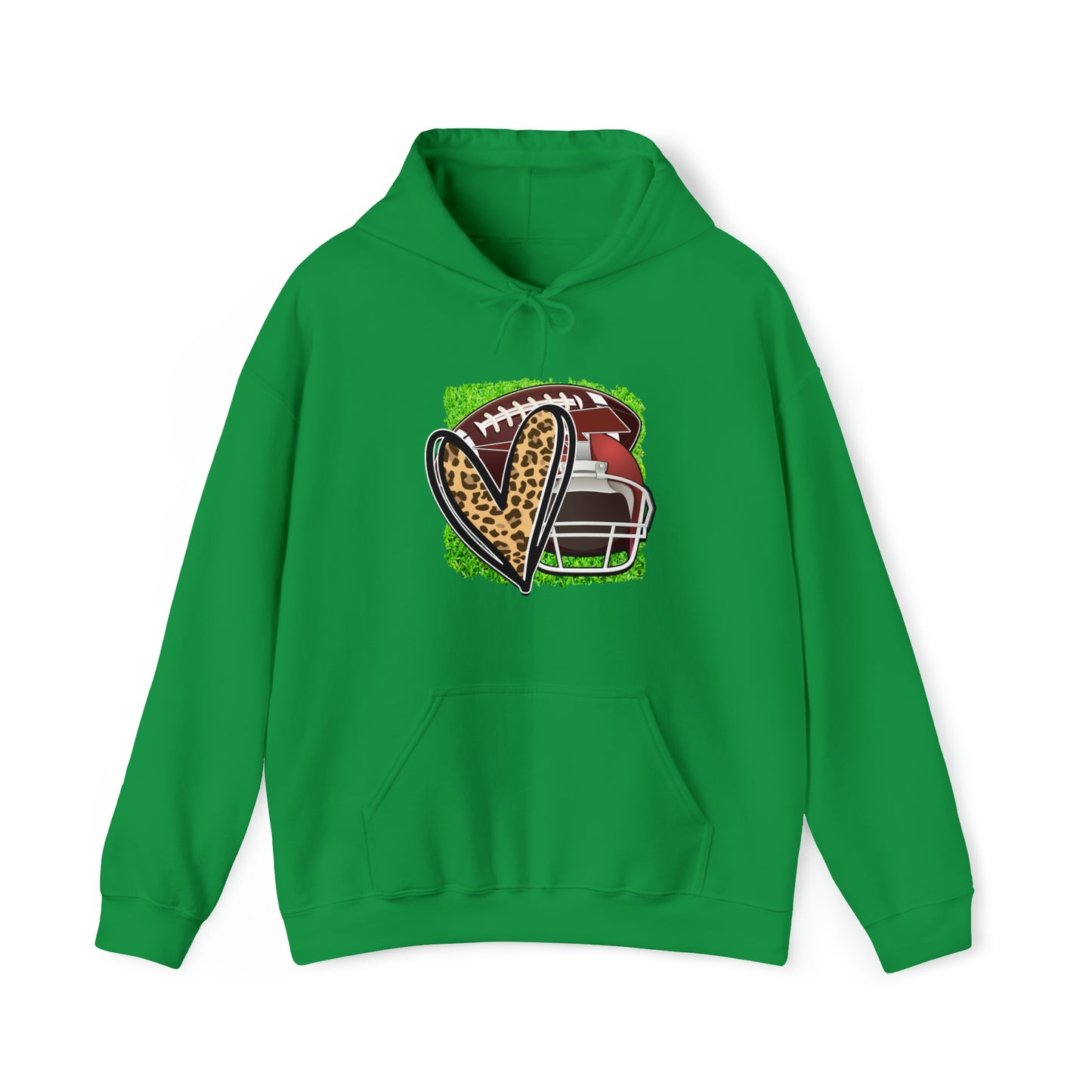 The love of football- Unisex Heavy Blend™ Hooded Sweatshirt