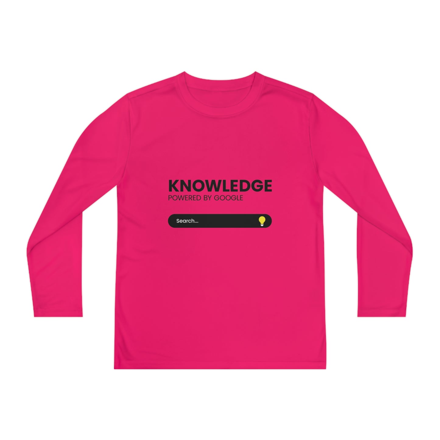 Powered by Google-Youth Long Sleeve Competitor Tee