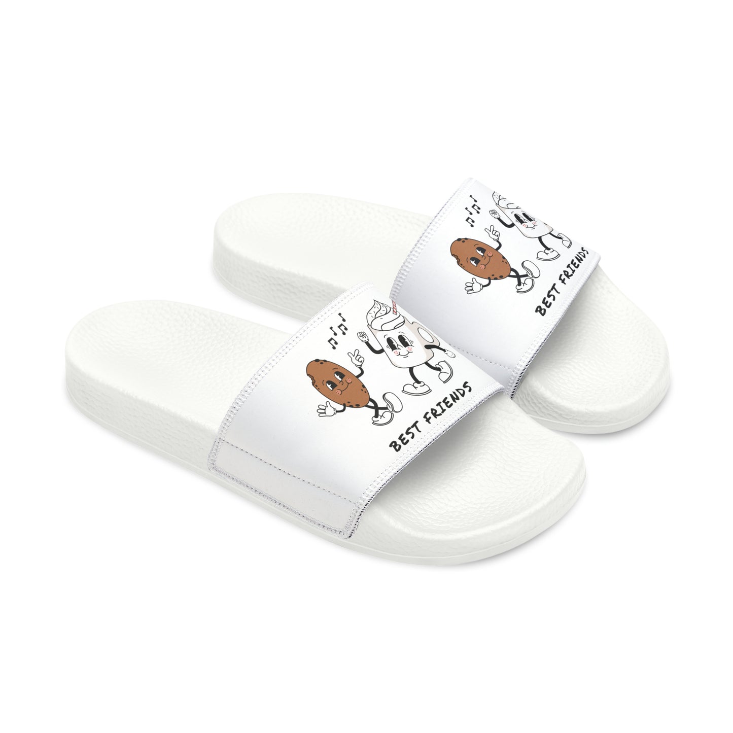 BEST FRIENDS-Youth PU Slide Sandals