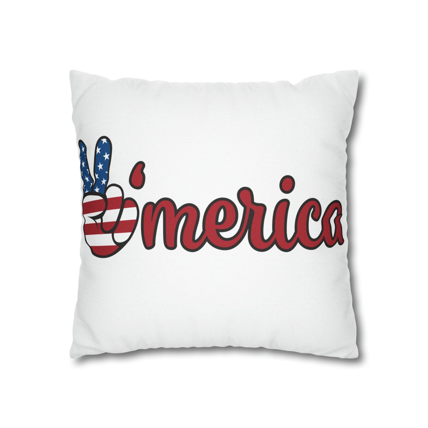 America-Spun Polyester Square Pillow Case