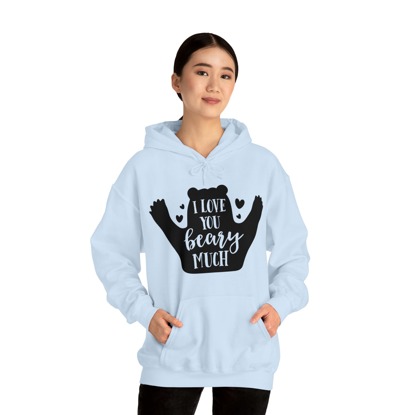 I love you Beary much- Unisex Heavy Blend™ Hooded Sweatshirt