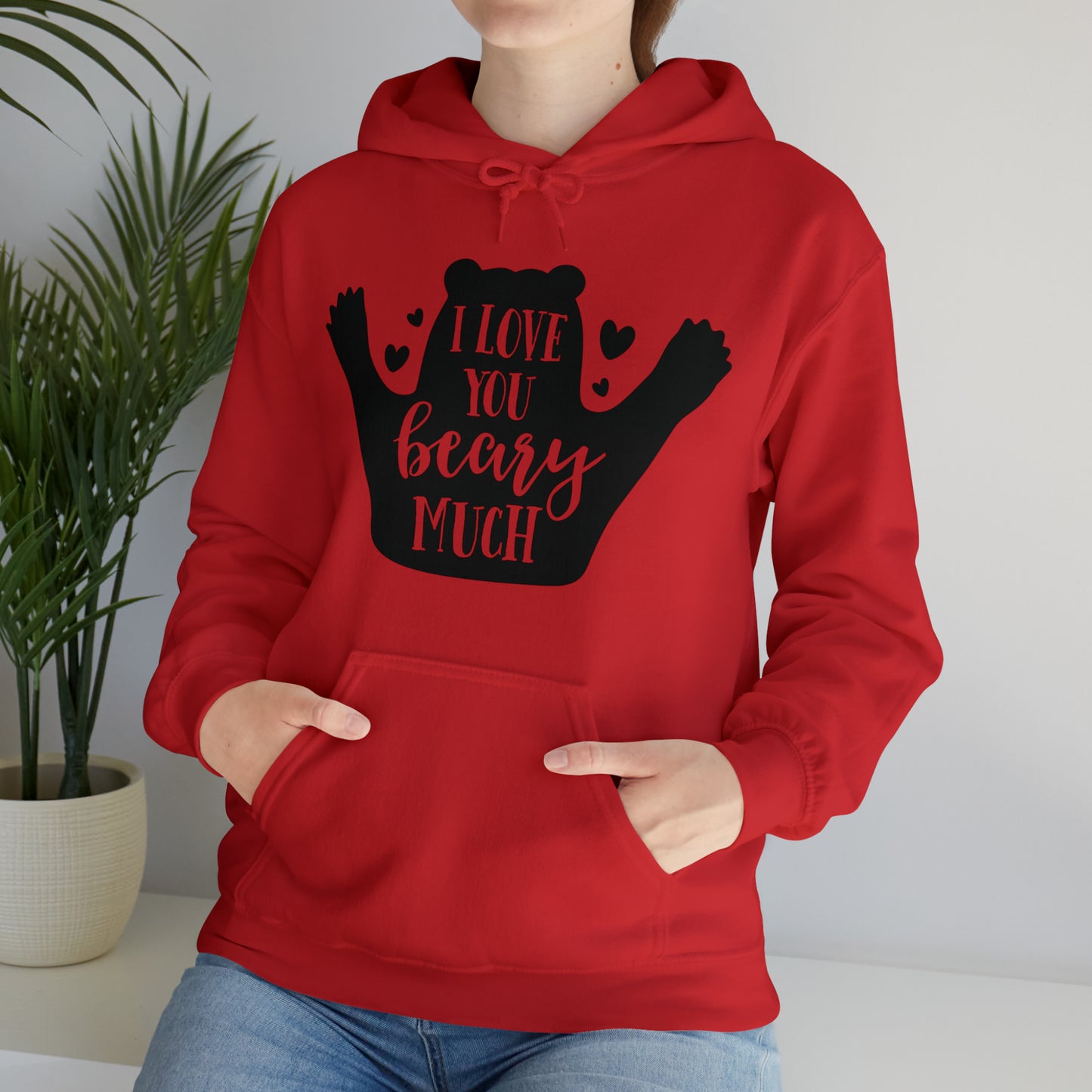 I love you Beary much- Unisex Heavy Blend™ Hooded Sweatshirt