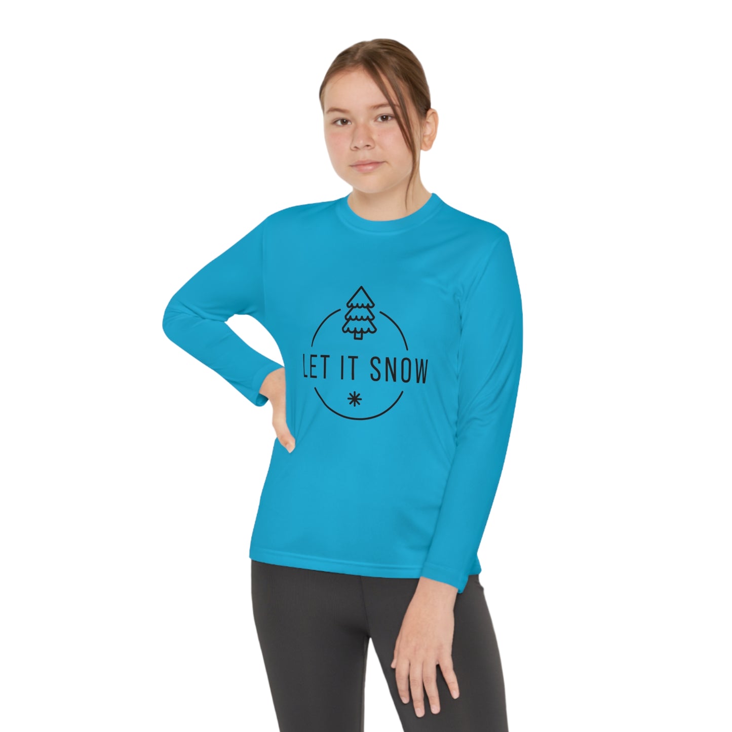 Let it snow- Youth Long Sleeve Competitor Tee