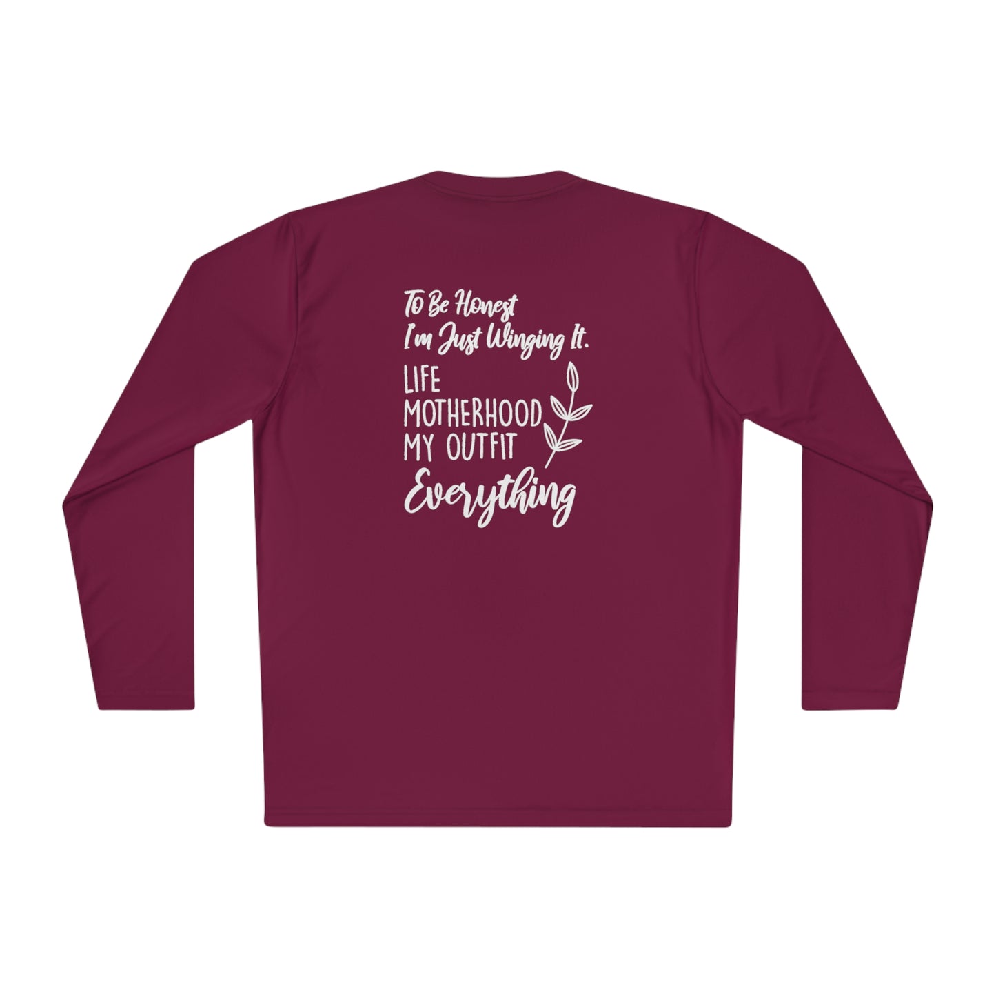 To be honest, I'm just winging it -Unisex Lightweight Long Sleeve Tee