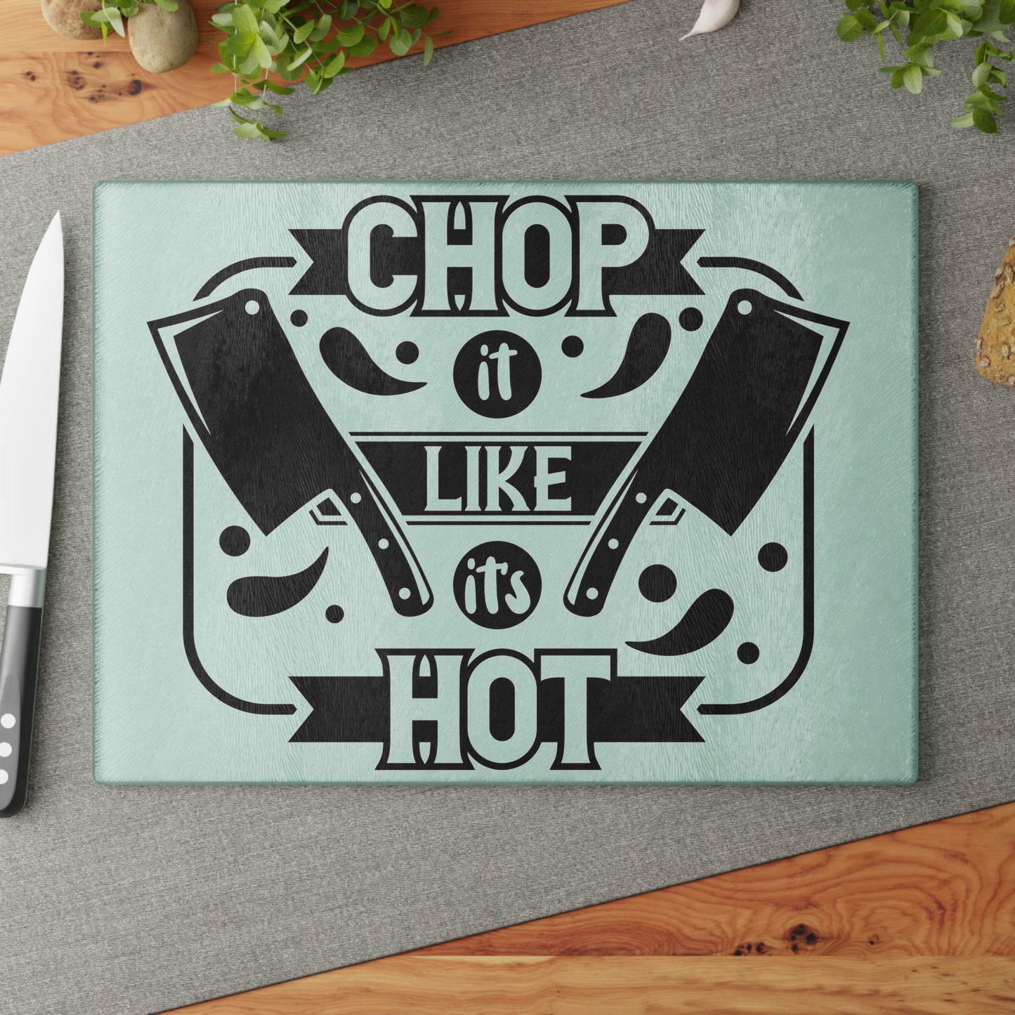 XHOP IT LIKE ITS HOT-Glass Cutting Board