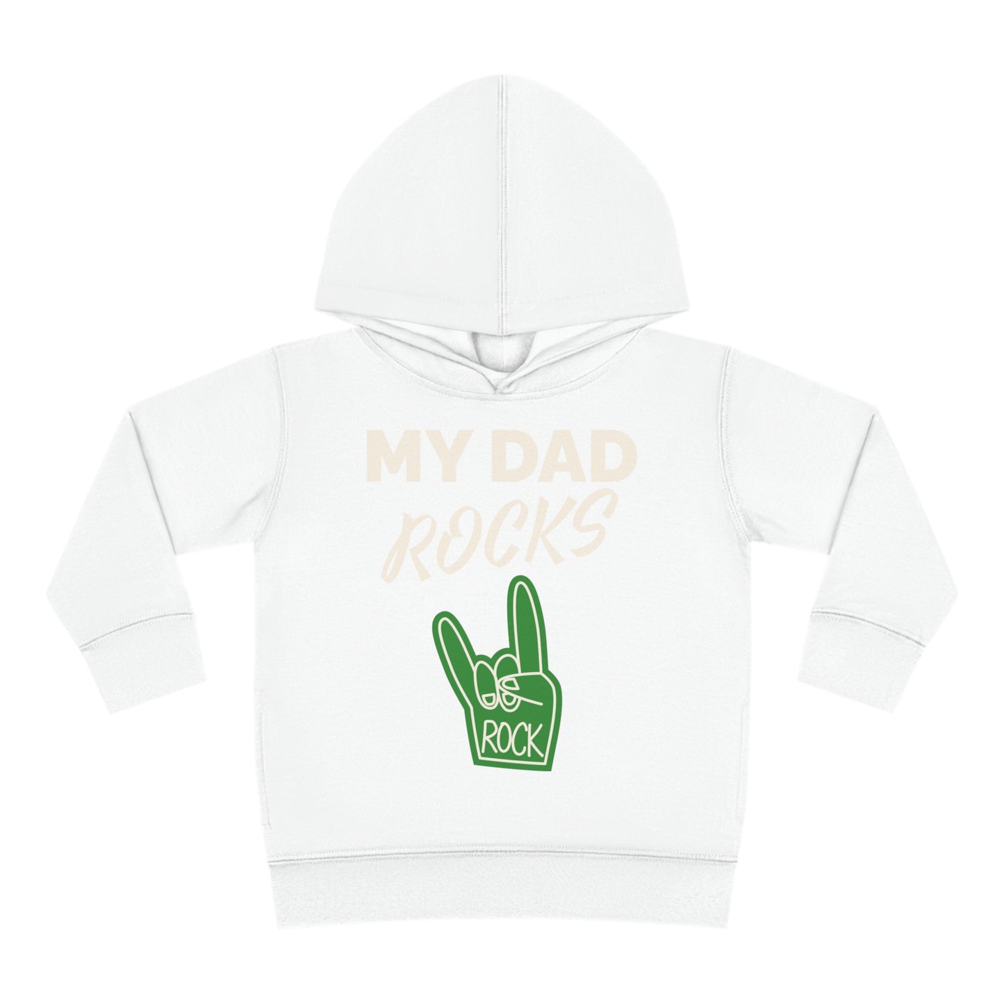 My dad rocks-Toddler Pullover Fleece Hoodie