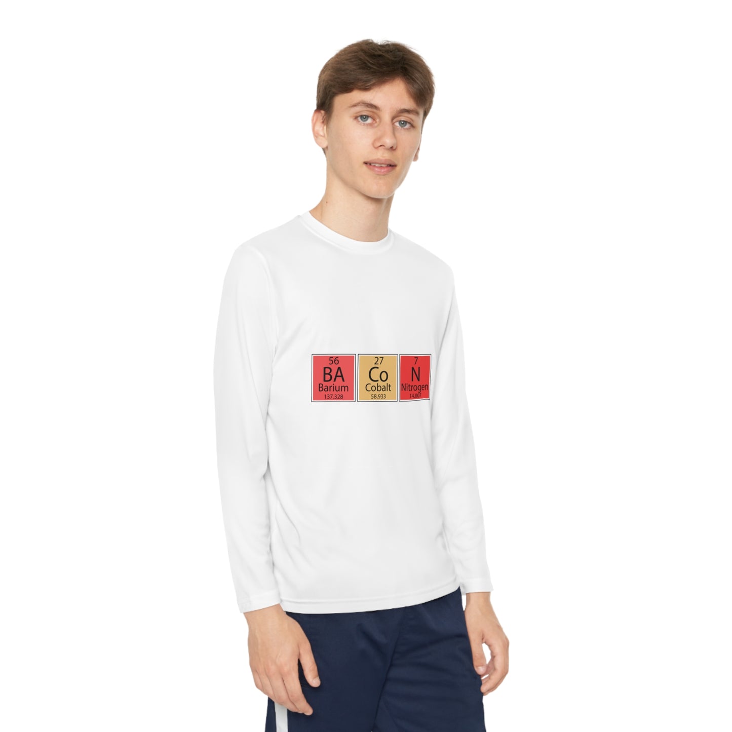 Bacon-Youth Long Sleeve Competitor Tee