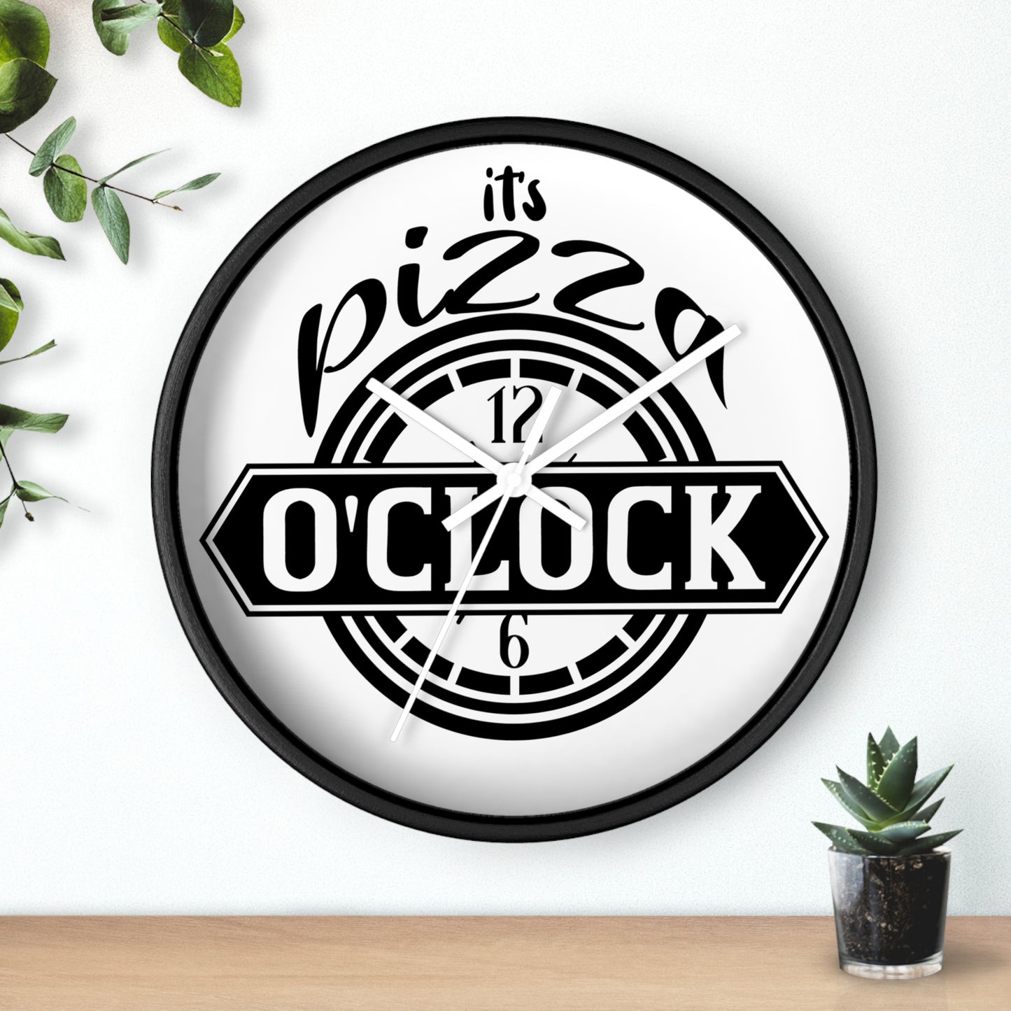 It's pizza 'clockWall Clock