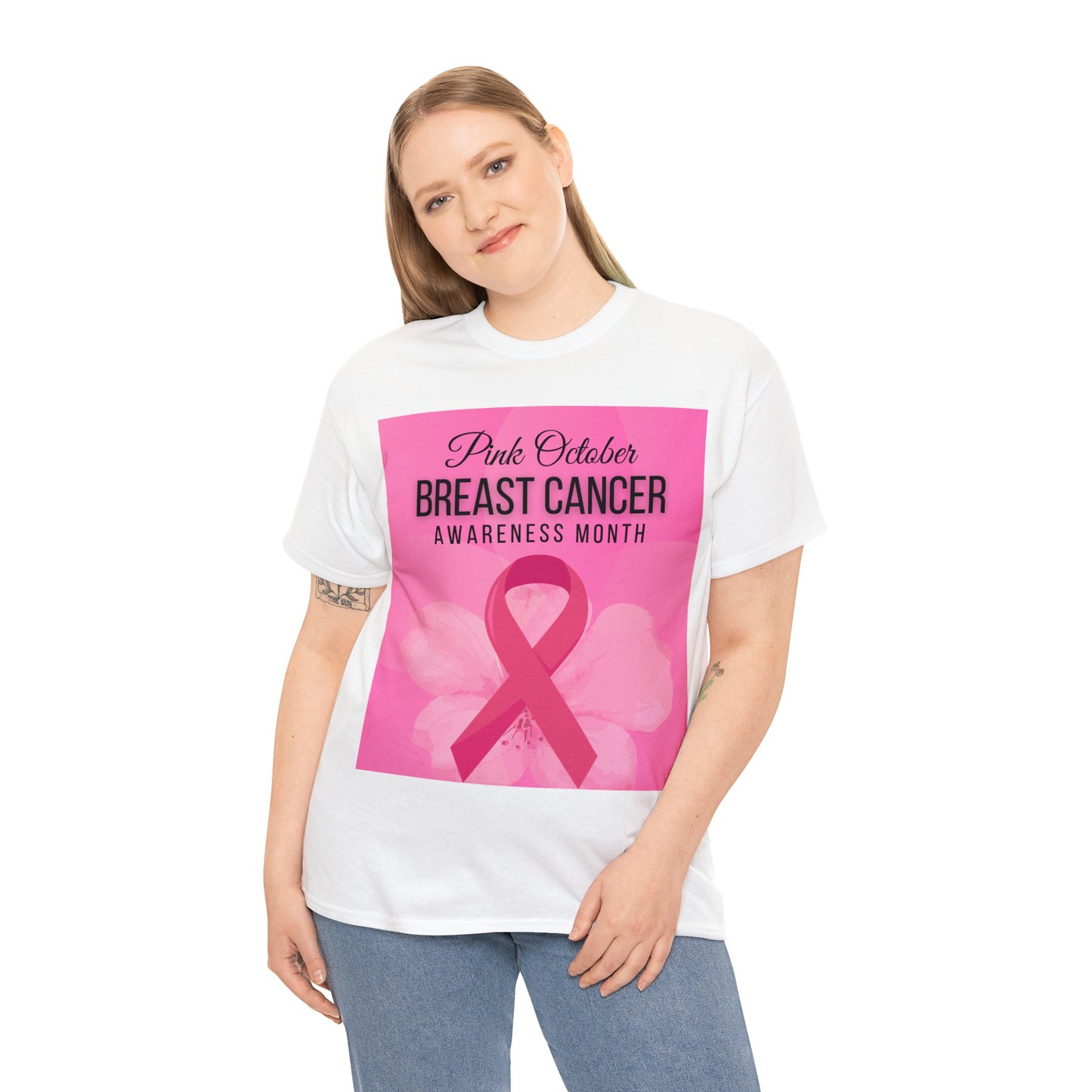 Breast Cancer Awareness -Unisex Heavy Cotton Tee