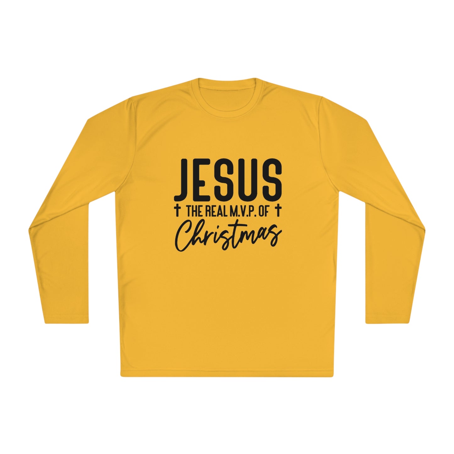 Jesus MVP of Christmas- Unisex Lightweight Long Sleeve Tee