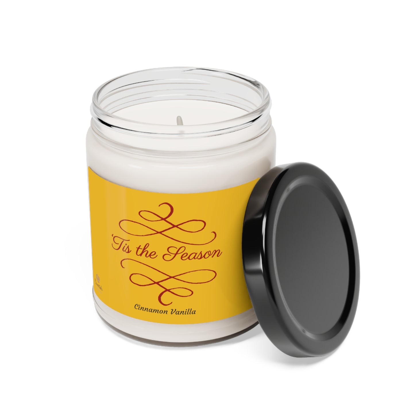 Tis the Season-Vanilla & Cinnamon Scented Soy Candle,