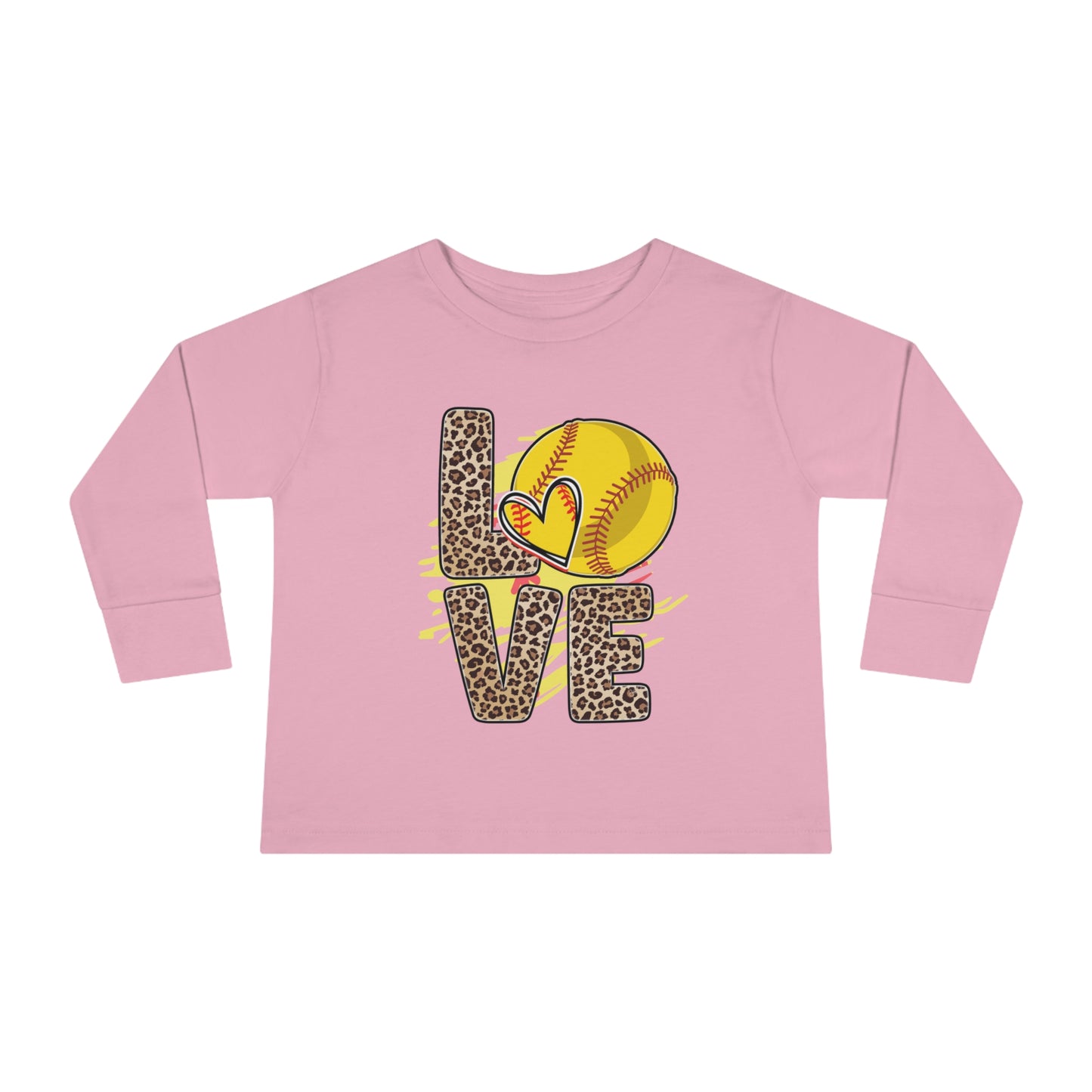 I love Baseball-Toddler Long Sleeve Tee