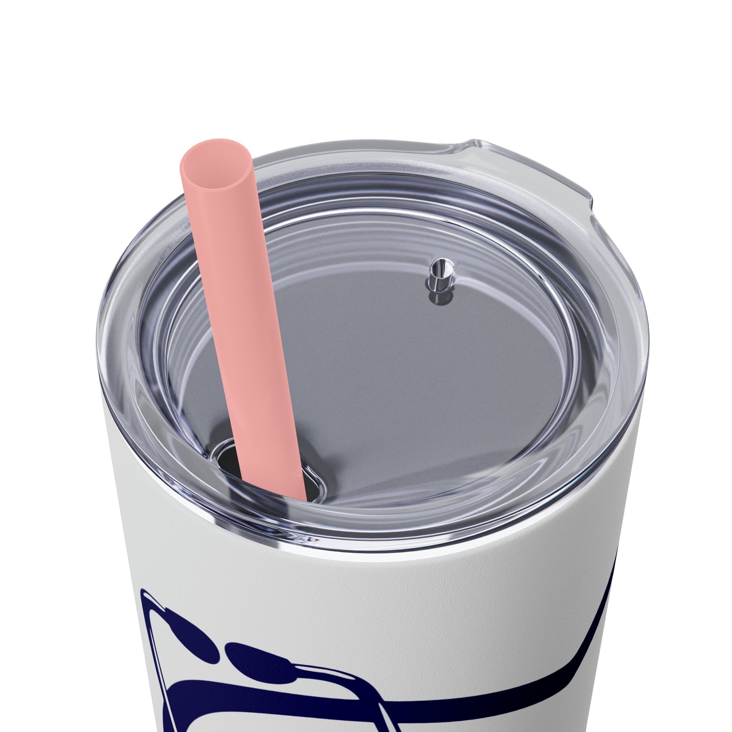 Hero-Skinny Tumbler with Straw, 20oz