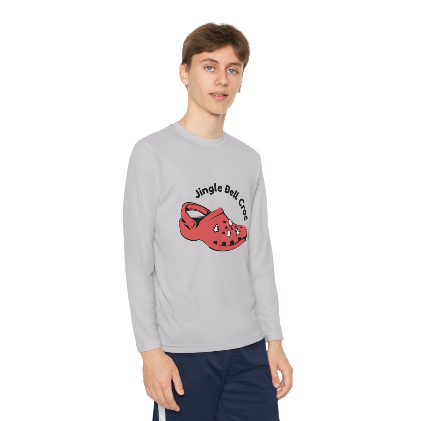 Jingle Bell Crocks-Youth Long Sleeve Competitor Tee