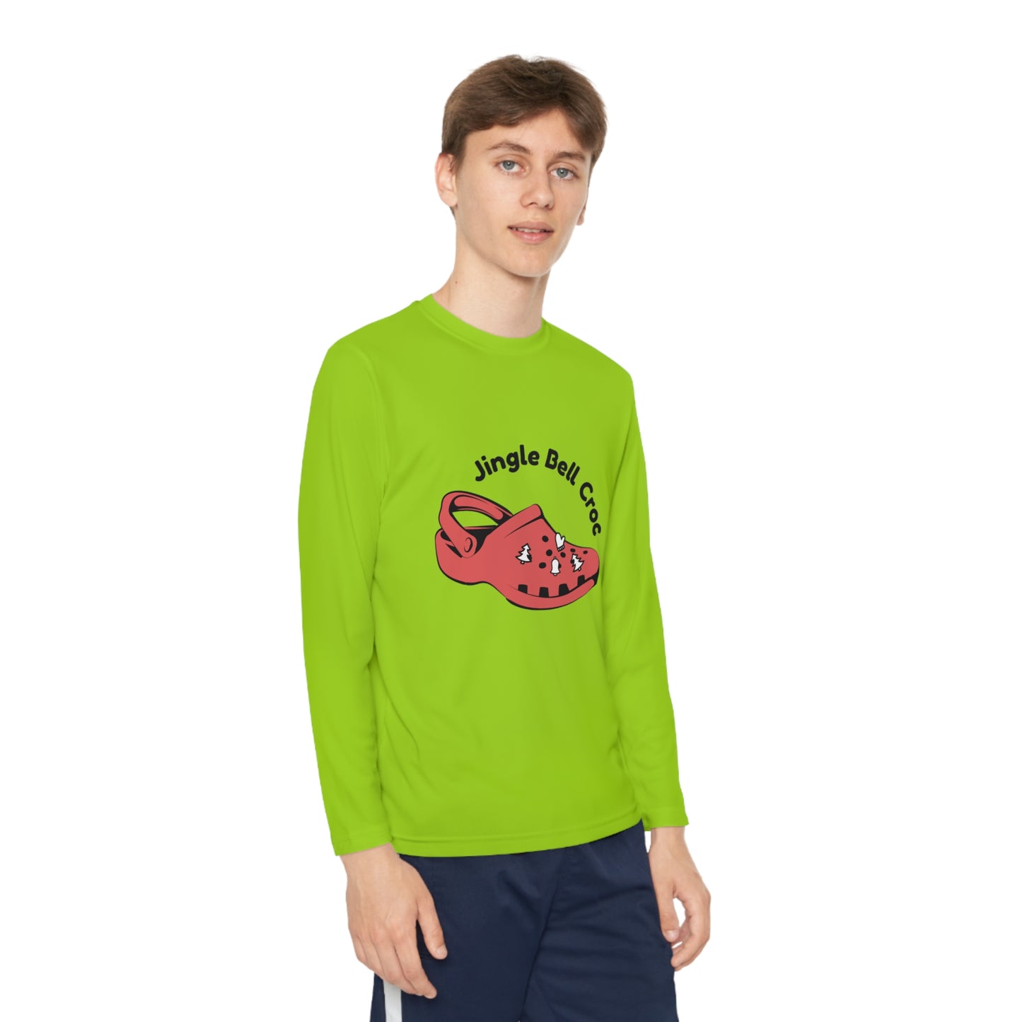 Jingle Bell Crocks-Youth Long Sleeve Competitor Tee