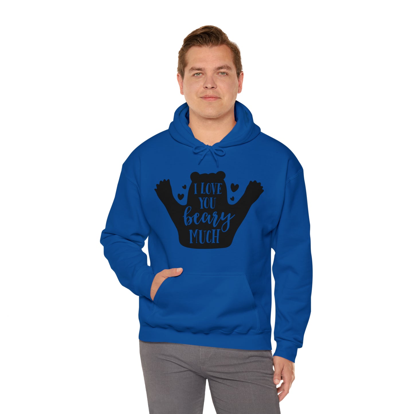 I love you Beary much- Unisex Heavy Blend™ Hooded Sweatshirt