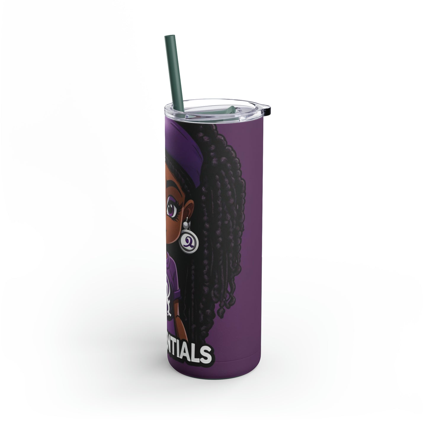 QLD ESSENTIALS _Skinny Matte Tumbler, 20oz