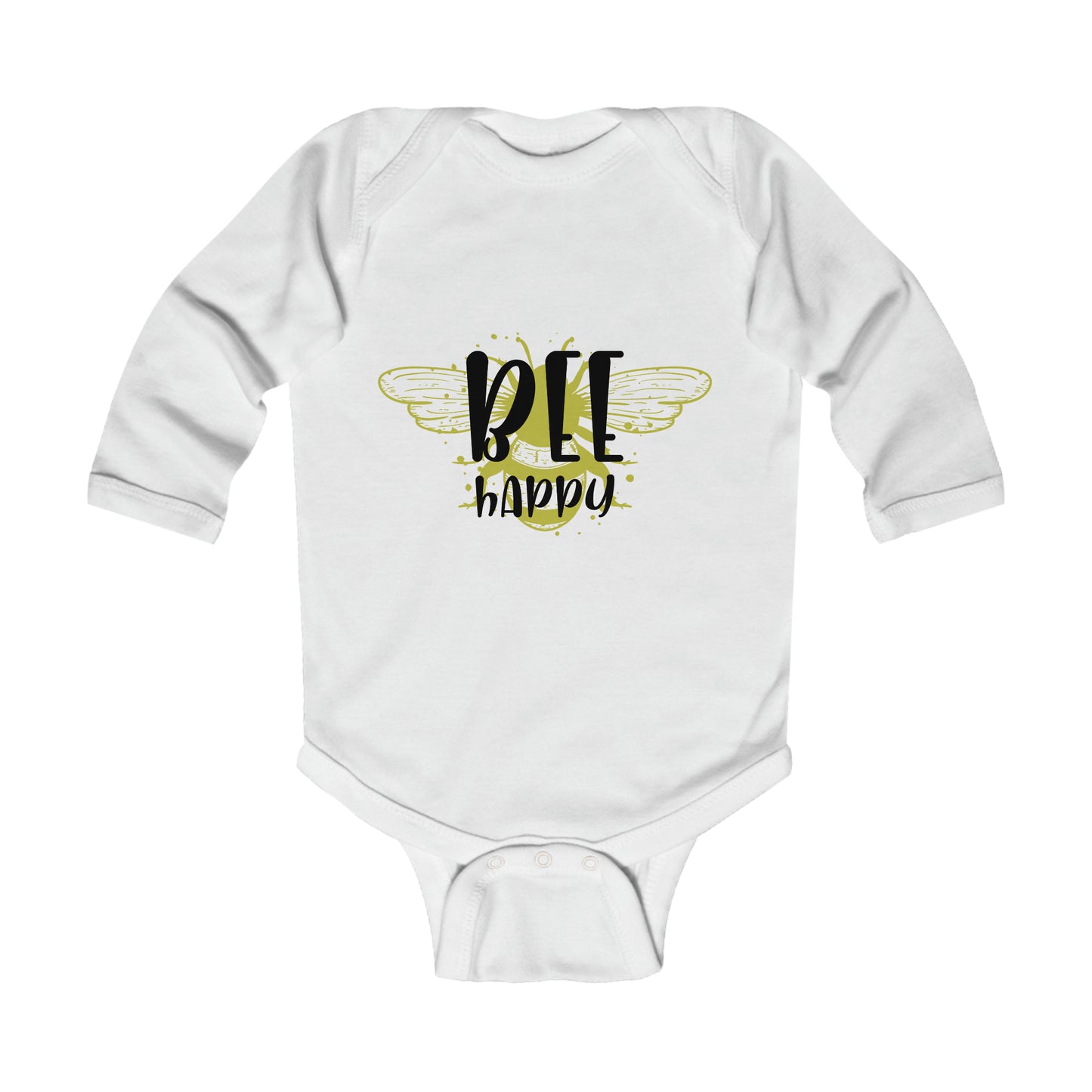 Bee Happy-Infant Long Sleeve Bodysuit