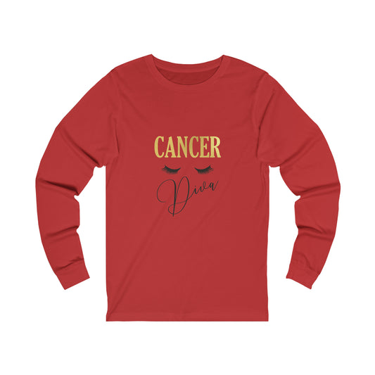 Cancer Diva- Unisex Jersey Long Sleeve Tee