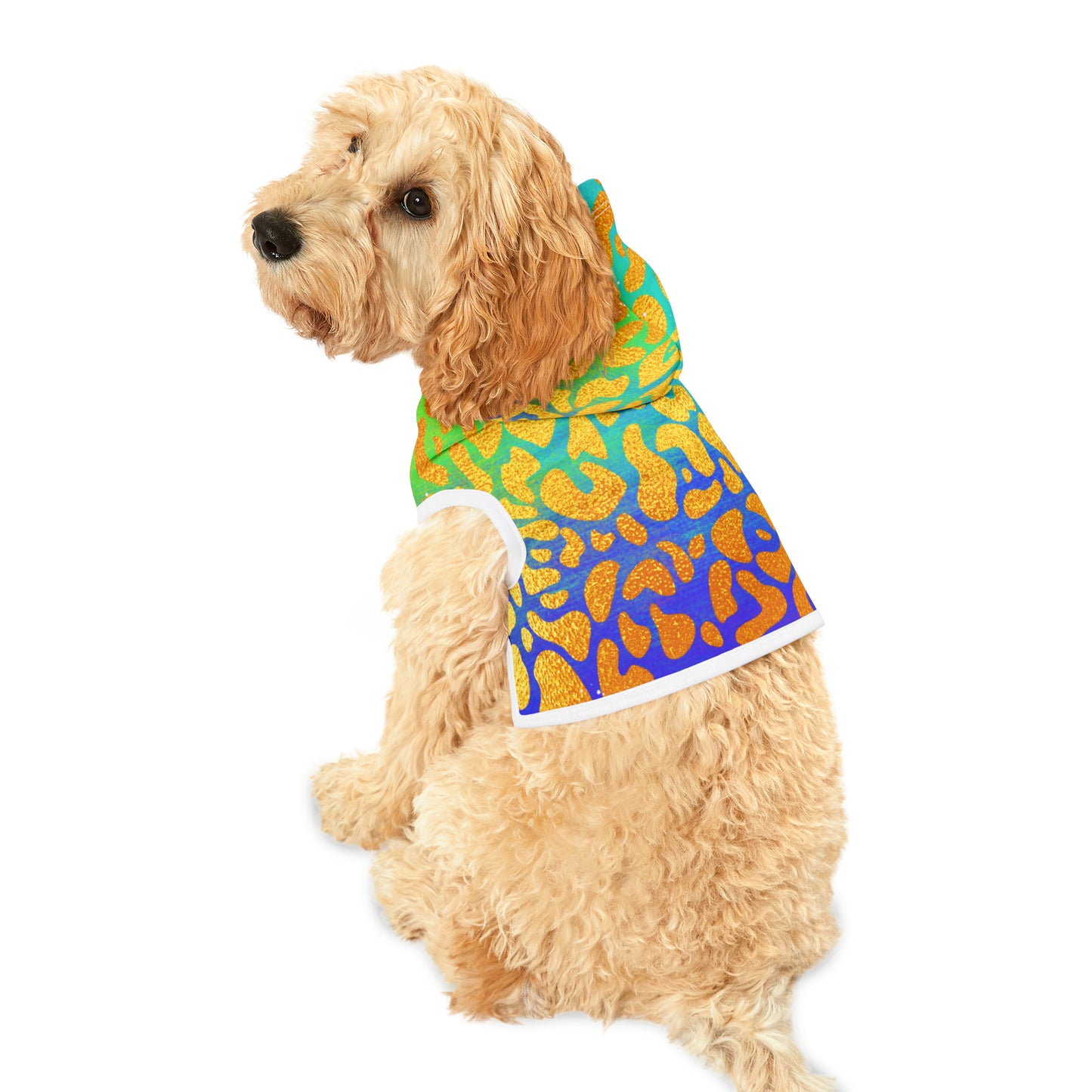 Multi-color cheetah- Pet Hoodie