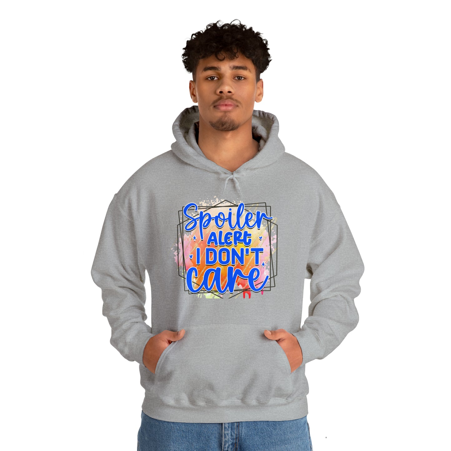 I DON'T CARE- Unisex Heavy Blend™ Hooded Sweatshirt